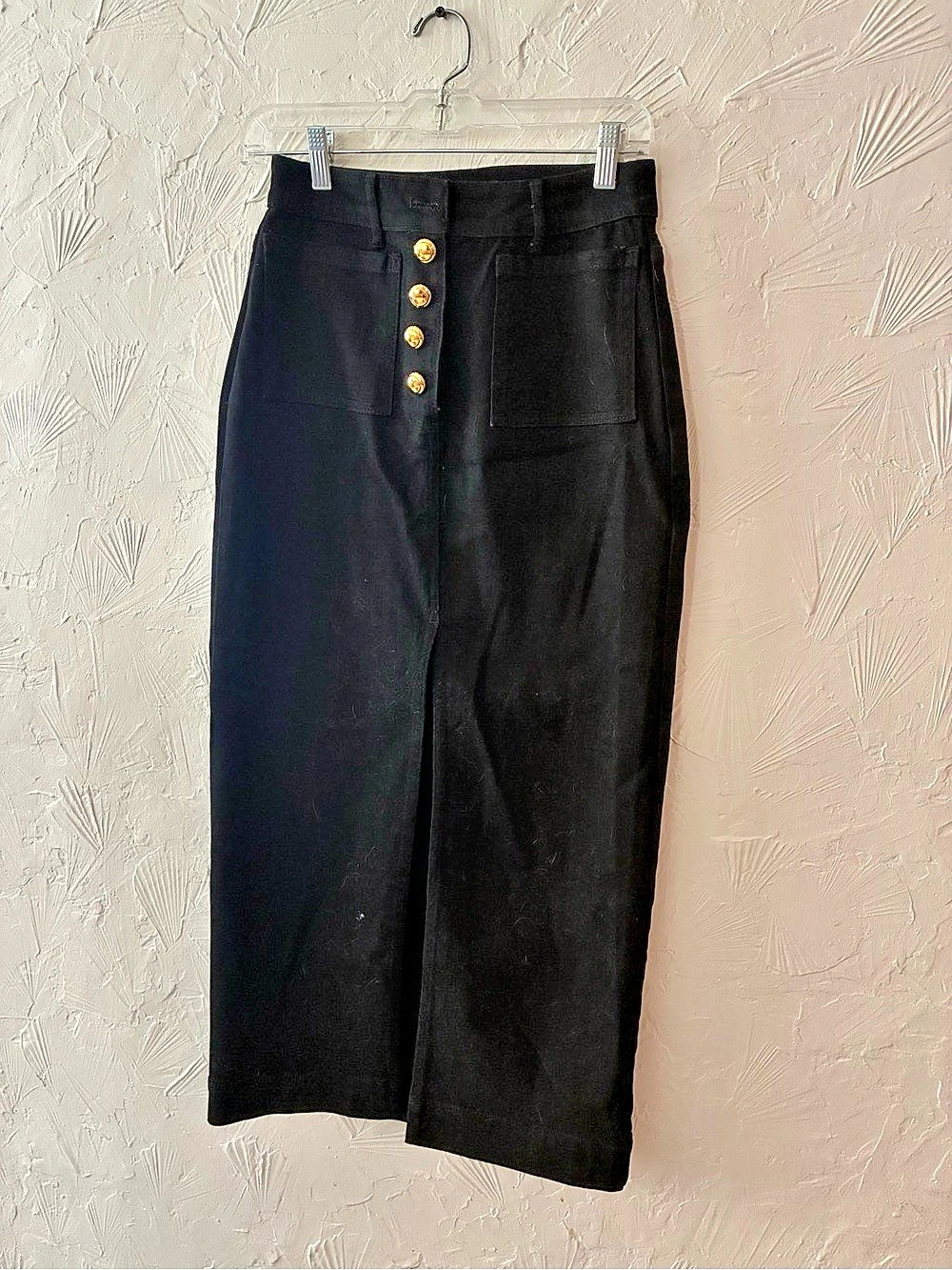 Black high waisted midi Like New